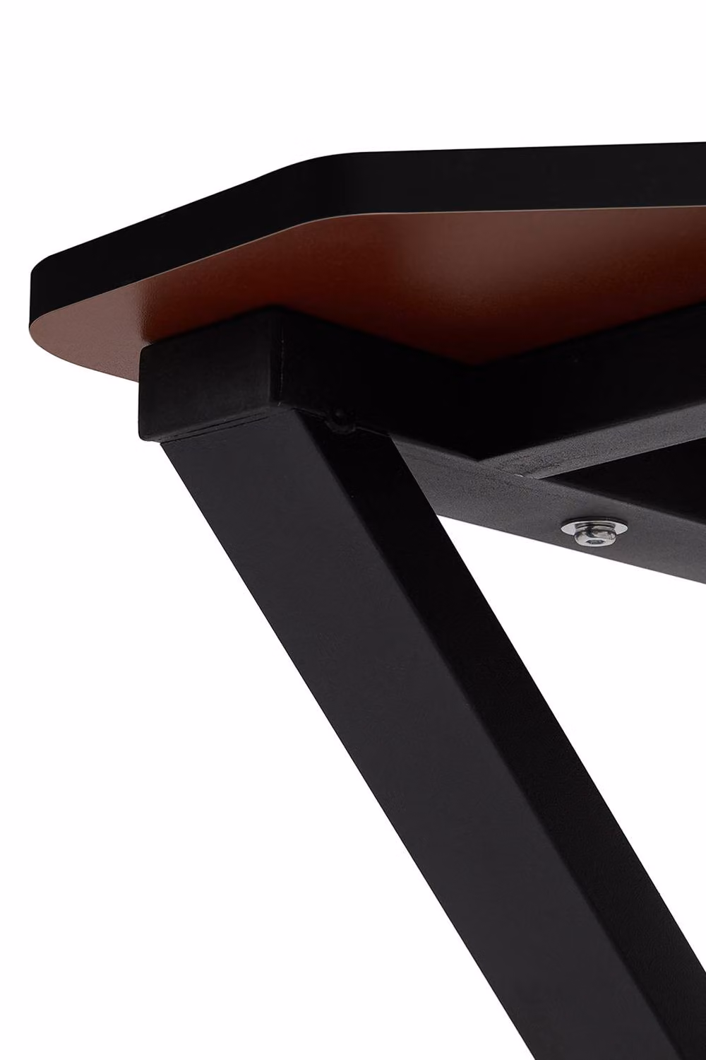 Living and Home K-shaped Compact Computer Desk and Workstation in Black – 5