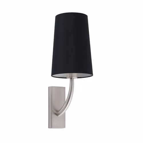Faro Barcelona REM Modern Wall Sconce in Silver and Black
