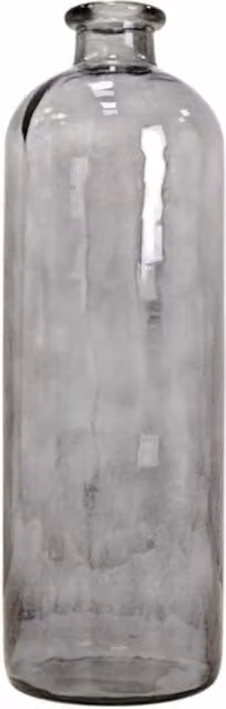 Four Candle Smoky Grey Tall Glass Bottle Vase, Height: 34 cm – 1