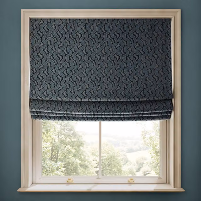 House of Hackney XYLEM Velvet Blind in Petrol Blue