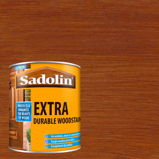Sadolin Extra Durable Water Repellent Woodstain, Red, 5 l
