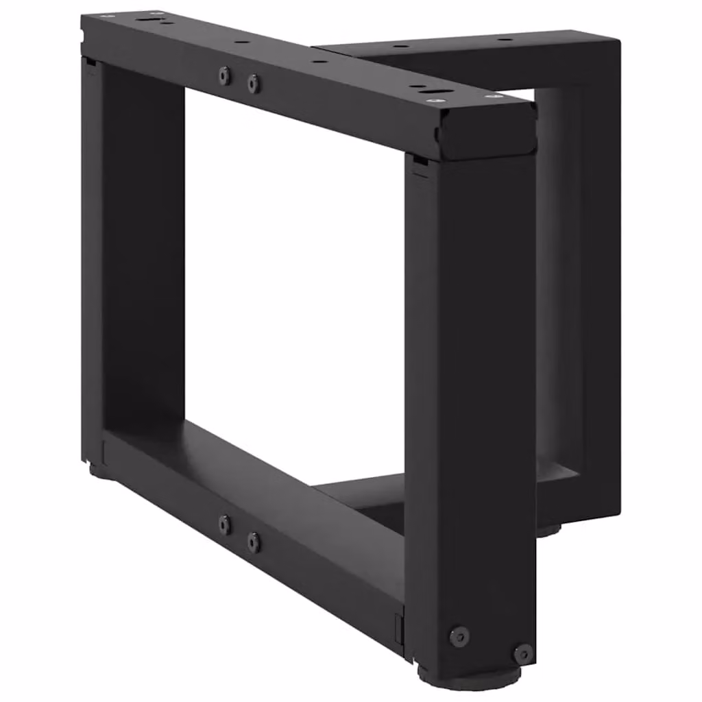 Berkfield Home T-Shaped Coffee Table Legs, 2 Piece Black Steel Set, W/D/H: 40 x 25 x 30-31 cm – 2