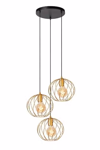 Lucide Danza Pendant Light in Gold/Brass, Diameter: 50 cm – 1