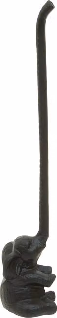 Orsina Fauna Black Elephant Freestanding Metal Toilet Roll Holder – 1
