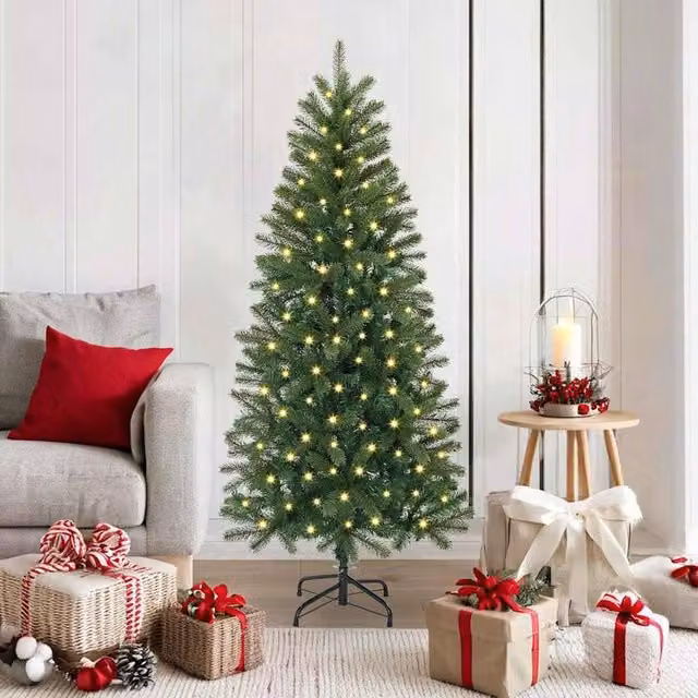 Berkfield Home Green Artificial Christmas Tree with 150 LEDs, Height: 150 cm – 1