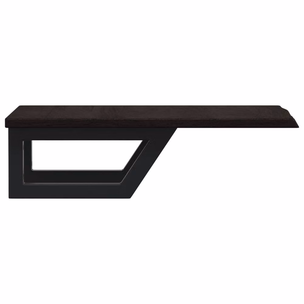 Berkfield Home Wall Mounted Basin Shelf in Brown Oak and Steel – 2