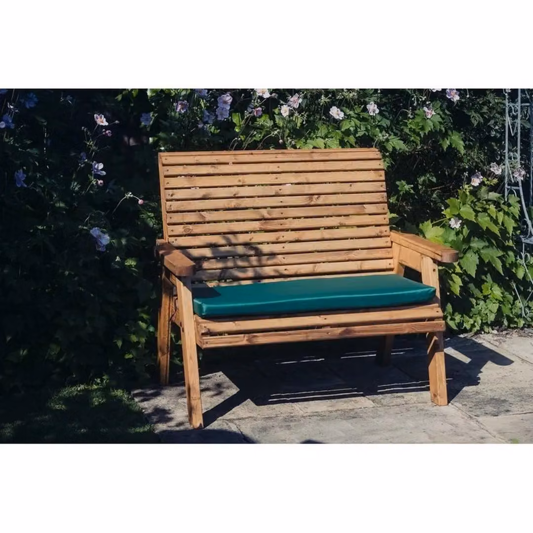 Churnet Valley Garden Furniture Ltd Valley 2 Seat Garden Bench in Brown with Included Cushions – 3