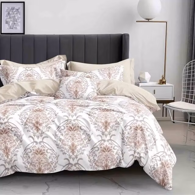 Ezysleep Florence Floral Printed Duvet Set and Pillowcase, Pink, Width: 135 cm