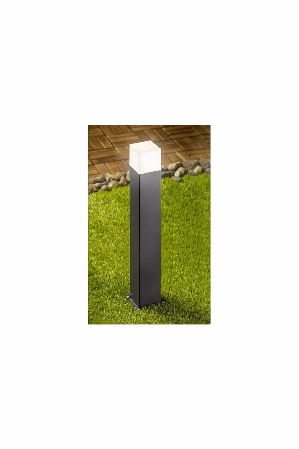 CGC Lighting Amara Square Outdoor Post Light in Grey and White – 5