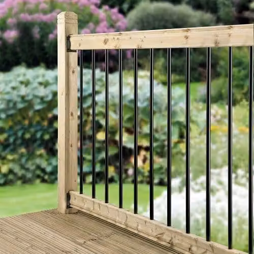 Cheshire Mouldings Traditional Black Powder Coated Iron Balustrade Spindles, 15 Pack, H: 81 cm, Diameter: 1.7 cm