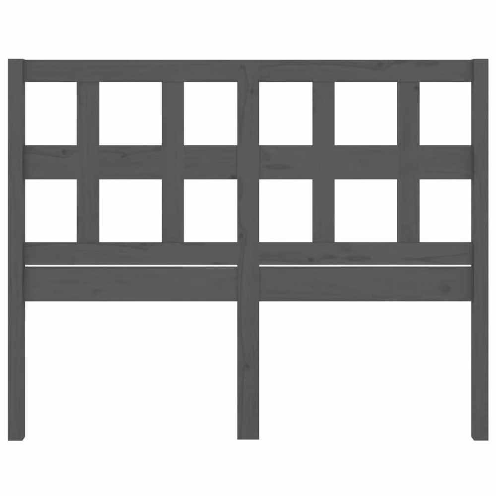 Berkfield Home Grey Rustic Solid Pine Wood Bed Headboard W: 205.5 cm, D: 4 cm, H: 100 cm – 3