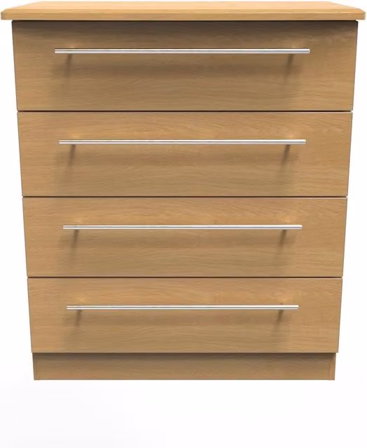 2 U Carlton 4 Drawer Chest in Natural Brown – 1