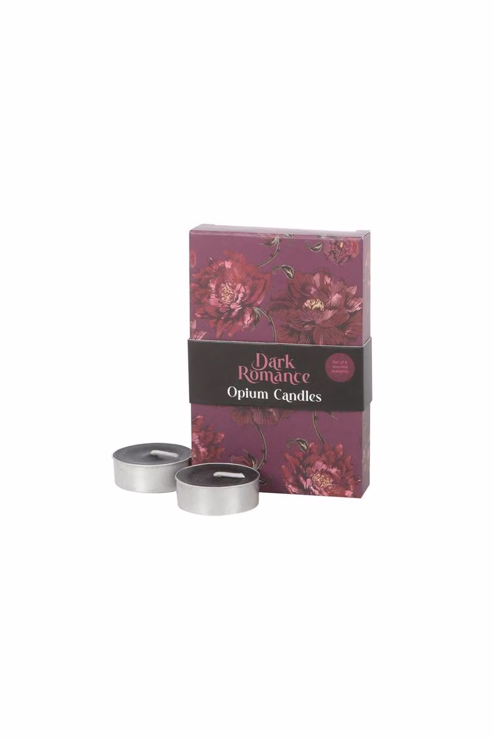 KDMD Dark Romance Opium Scented Tealight Candle Set, 6 Candles, Purple – 2