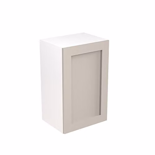 Kitchen Kit Shaker Door Flatpack Wall Cabinet in Light Grey Matt, W: 45.0 cm, H: 72.0 cm