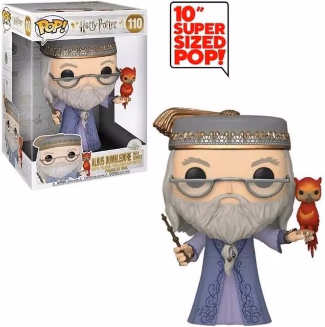 Funko Pop Harry Potter Albus Dumbledore with Fawkes Multicoloured Vinyl Figure, Height: 25.4 cm