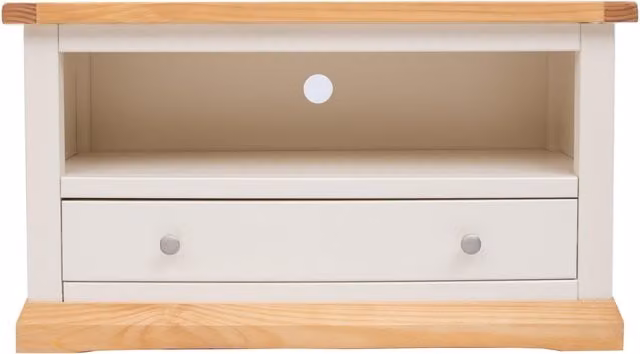 Cabinet Bits Trevi White 1 Drawer TV Stand – 1