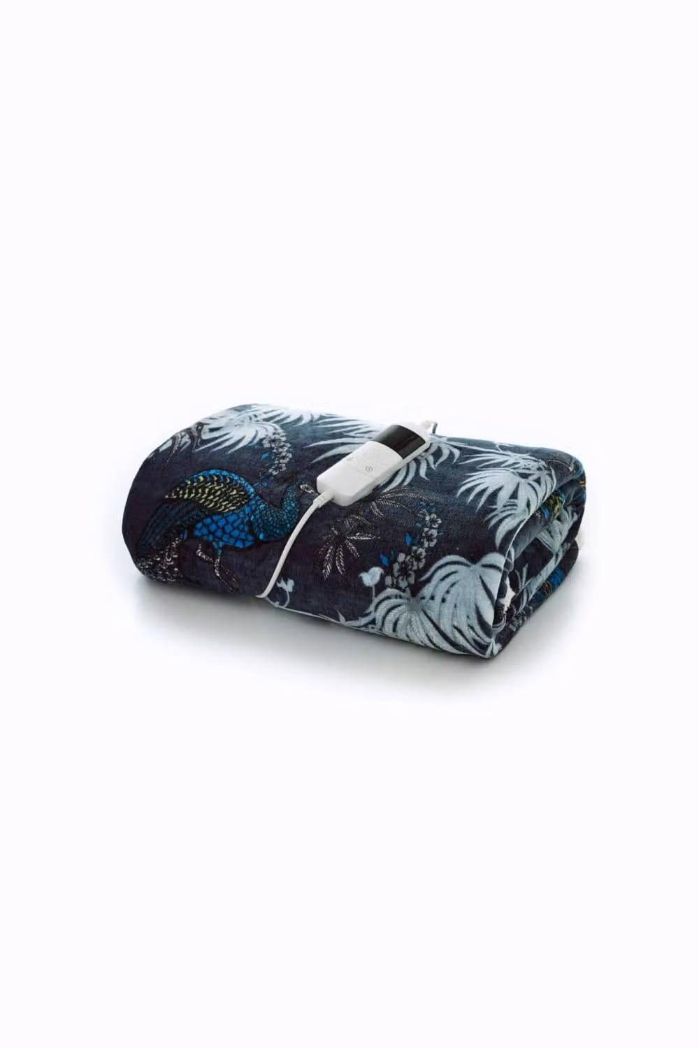 Deyongs Peacocks Teal Sherpa Fleece Low Energy Heated Throw W: 140 cm, D: 180 cm – 3