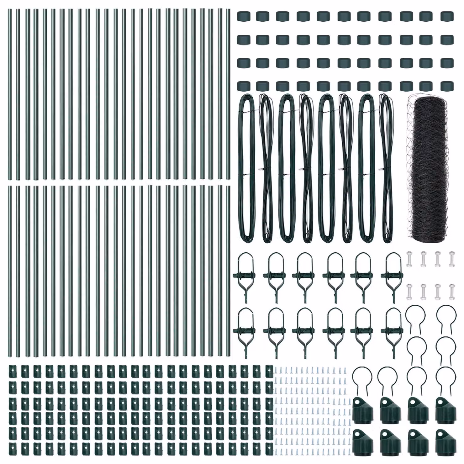 Berkfield Home Grey Steel Hexagon Fence, W: 0.5 m, L: 100 m – 2