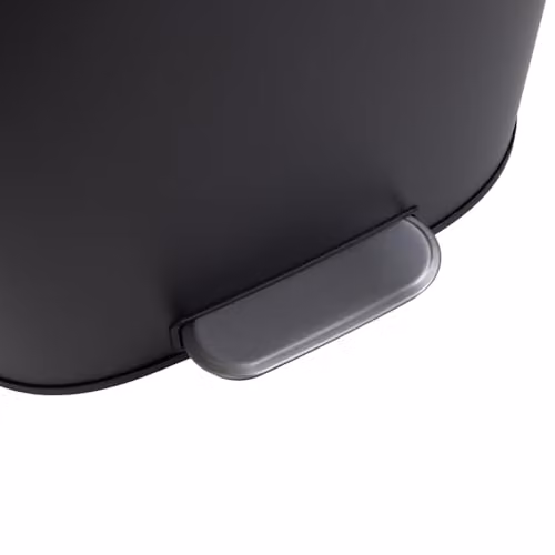 Charles Bentley 50L Stainless Steel Pedal Kitchen Bin in Black, H 63.7 x W 37.3 x D 46 cm – 4