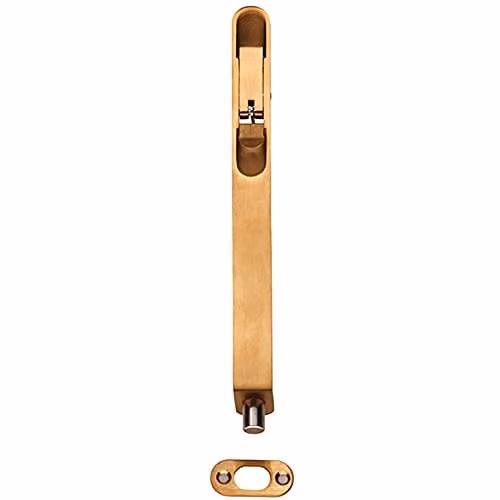 Loops 8 Inch Lever Action Concealed Flush Bolt with Radius Forend in Matt Silver