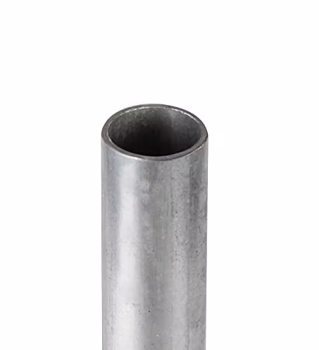 Primrose Easy-Up In-Ground Shade Sail Pole Holder in Silver Galvanised Steel, 60cm – 1