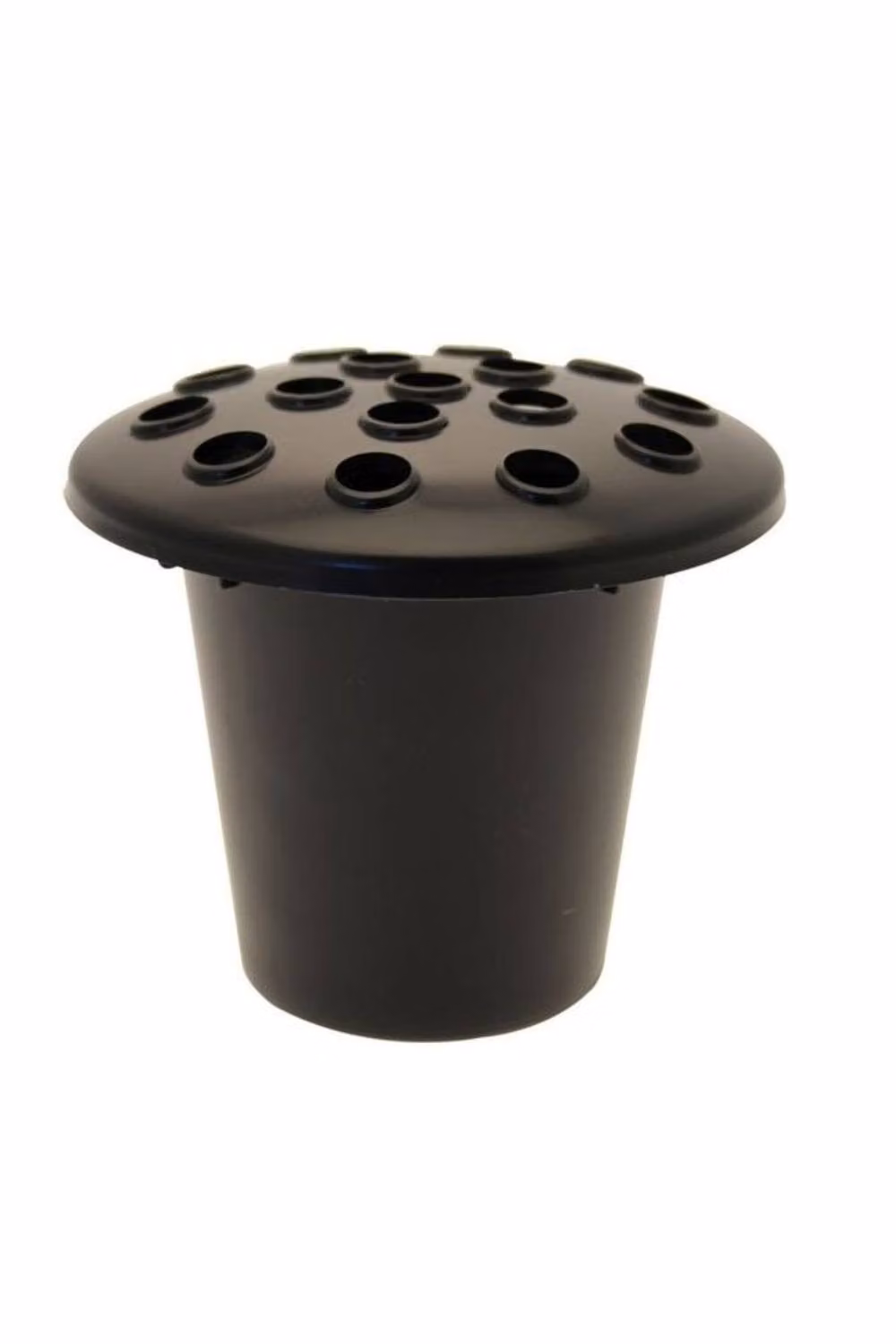 KDMD Black Plastic Grave Vase, 10 Pack, 10 cm Round Tabletop Design – 2