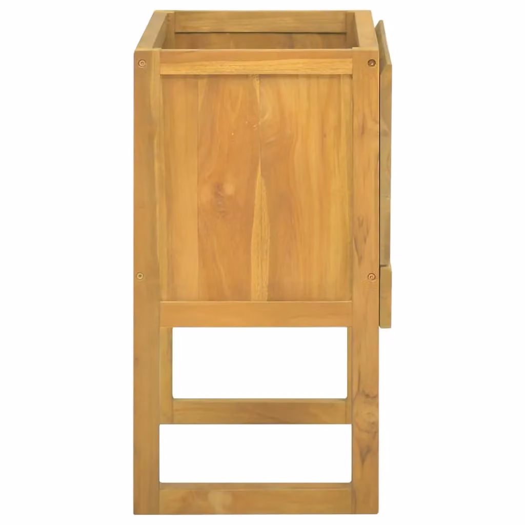 Berkfield Home Brown Solid Wood Teak Bathroom Cabinet W/D/H: 60 x 45 x 75 cm – 2