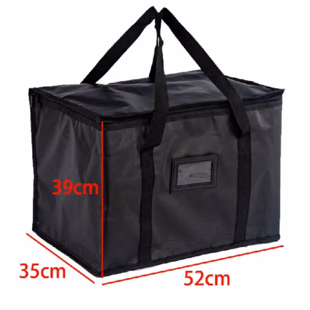 EONLION Large Insulated Food Delivery Bag in Black, 100 cm – 2