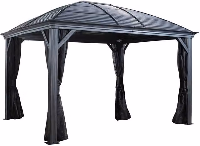 Sojag Moreno Gazebo in Grey, W: 298 cm, D: 362.99 cm, H: 283.01 cm – 1