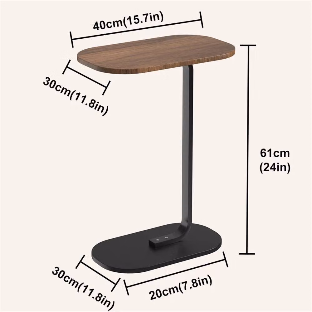 SPETLEK Small Portable Side Table in Brown – 2