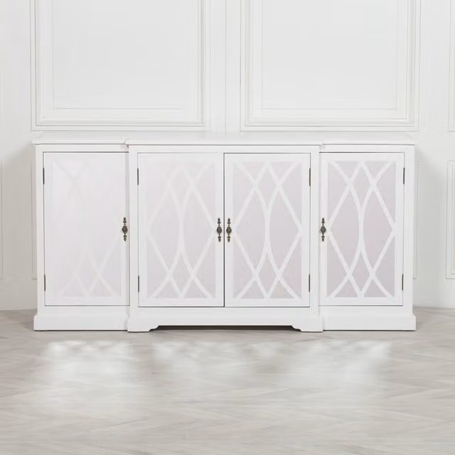 Glasstone Breakfont White Mirror Front Sideboard W/D/H: 180 x 50 x 90 cm
