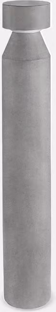 Netlighting LEDS C4 Row Outdoor LED Bollard in Grey Concrete, Height: 100 cm, 2585 lm, 3000K, IP65 – 3