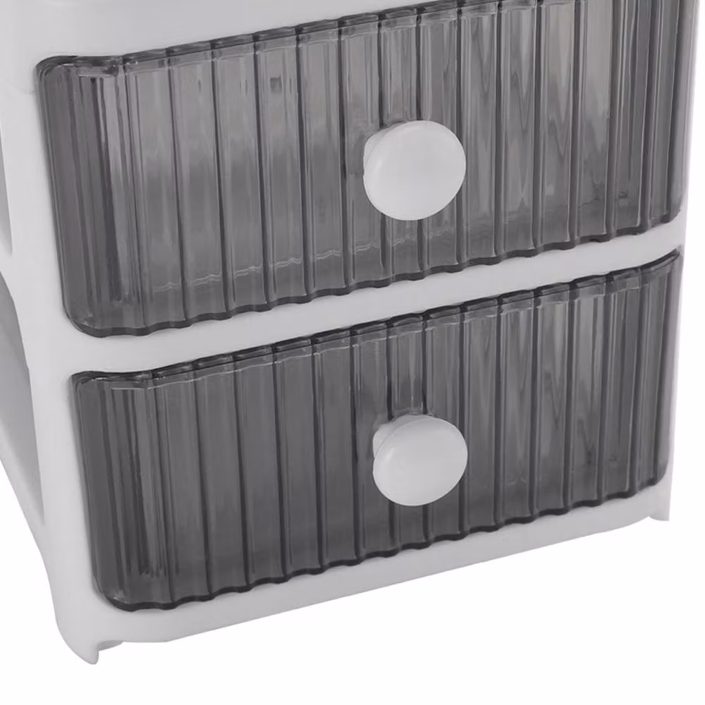 Living and Home 4 Tier Multifunctional Desktop Drawer Holder Rack, White – 3