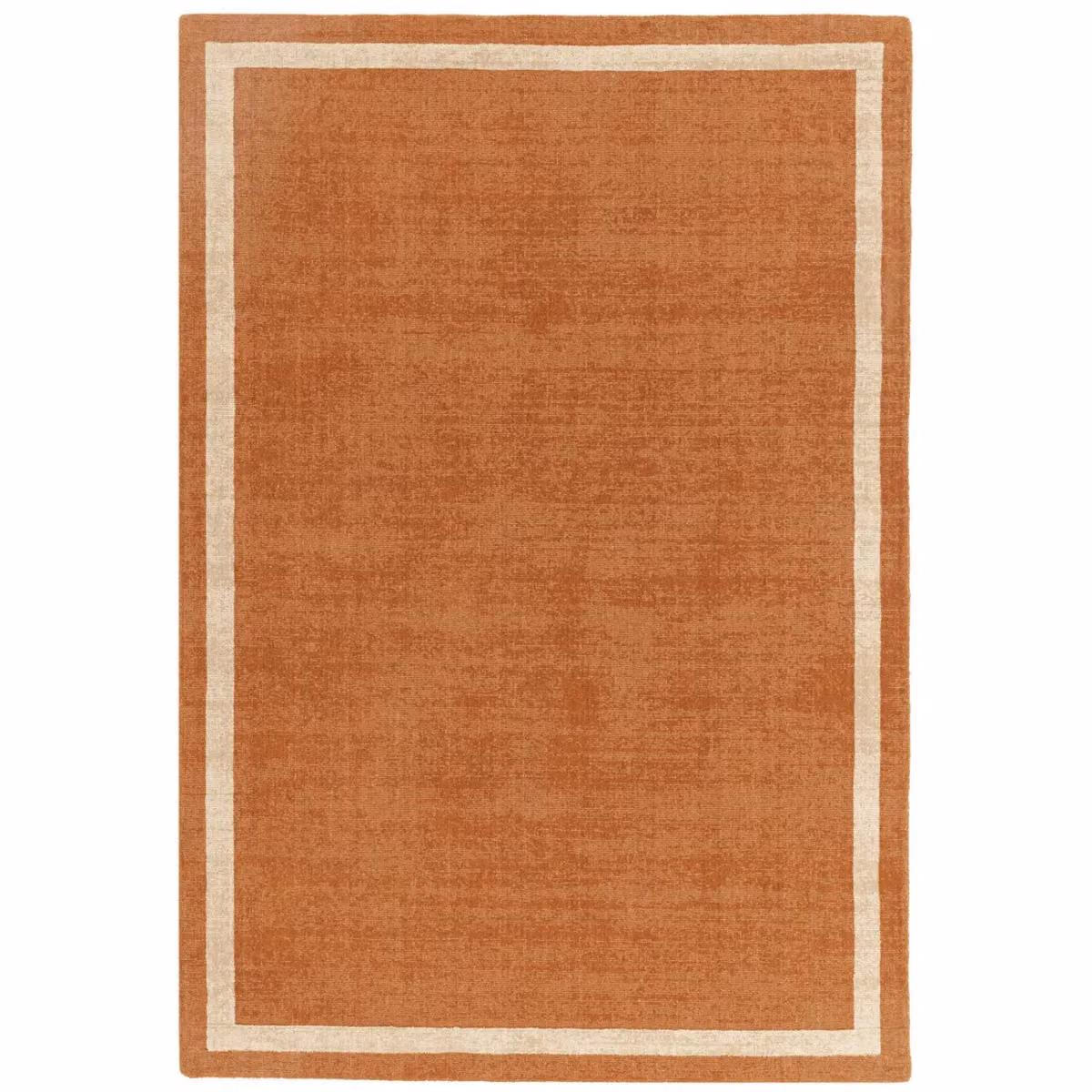 The Rug Shop UK Orange Handmade Wool Plain Border Area Rug, W: 200 cm, L: 290 cm – 5