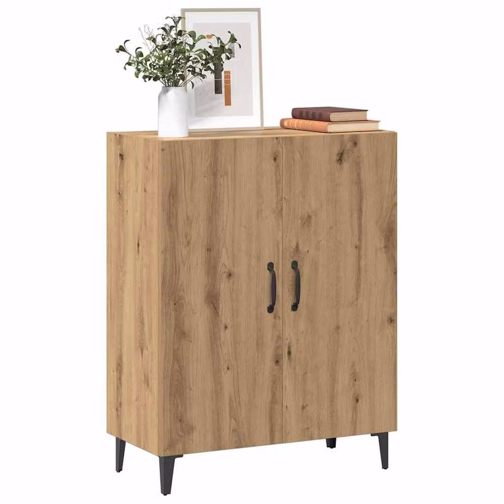 Berkfield Home Artisan Oak Sideboard in Brown, W/D/H: 70 x 34 x 90 cm – 3