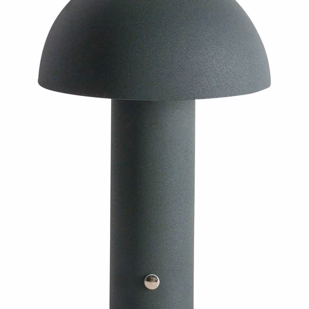 Wyld and Coco Green Mushroom Table Lamp, Dimmable Wireless LED Metal Retro Lamp – 2