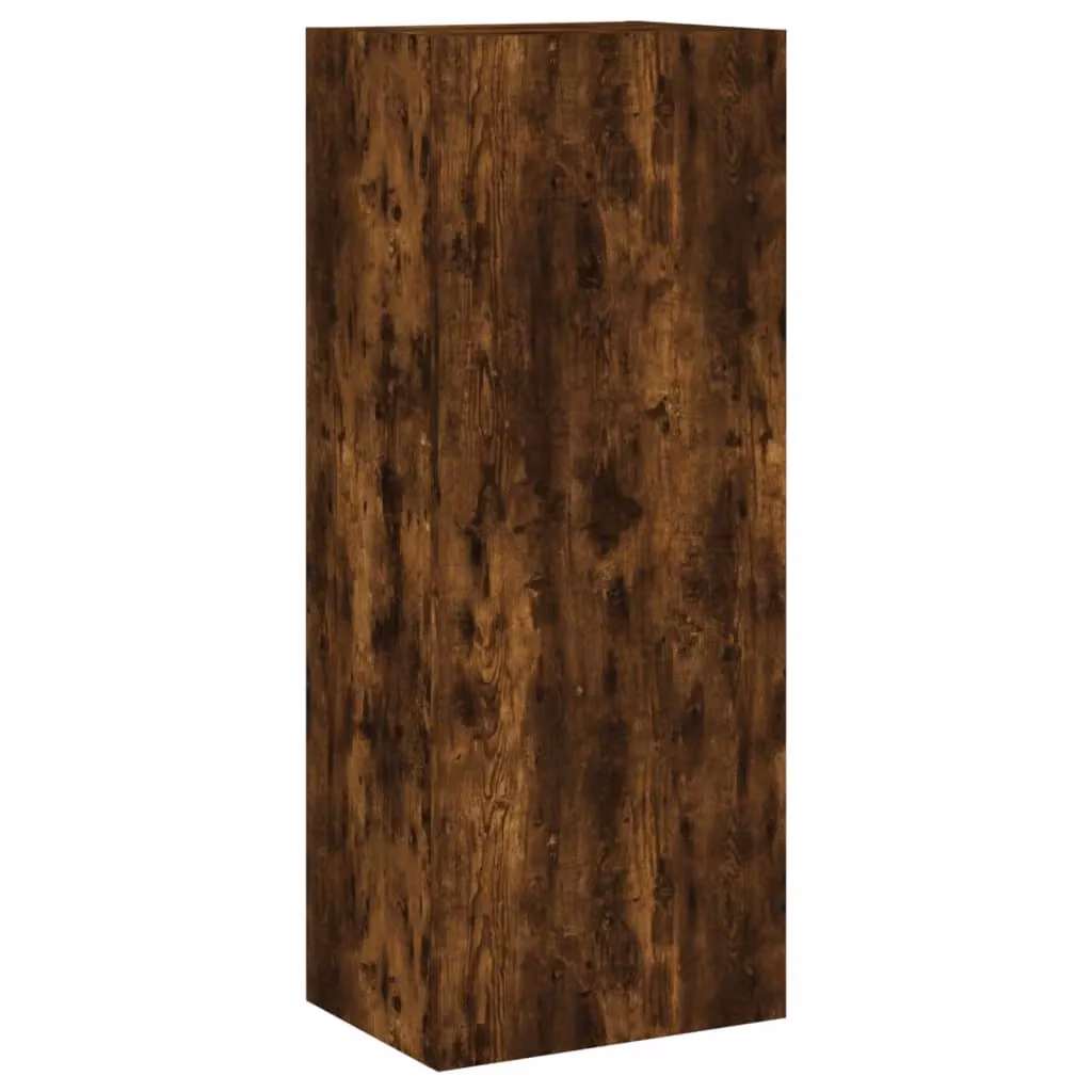 Berkfield Home Smoked Oak TV Wall Cabinet, Brown, W/D/H: 40.5 x 30 x 102 cm – 2
