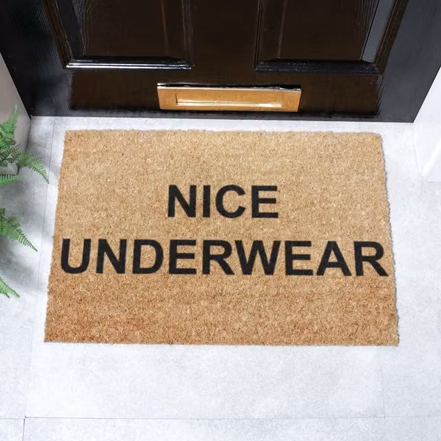 Artsy Mats Brown Coir and Natural Rubber Non-Slip Weatherproof Rectangular Doormat