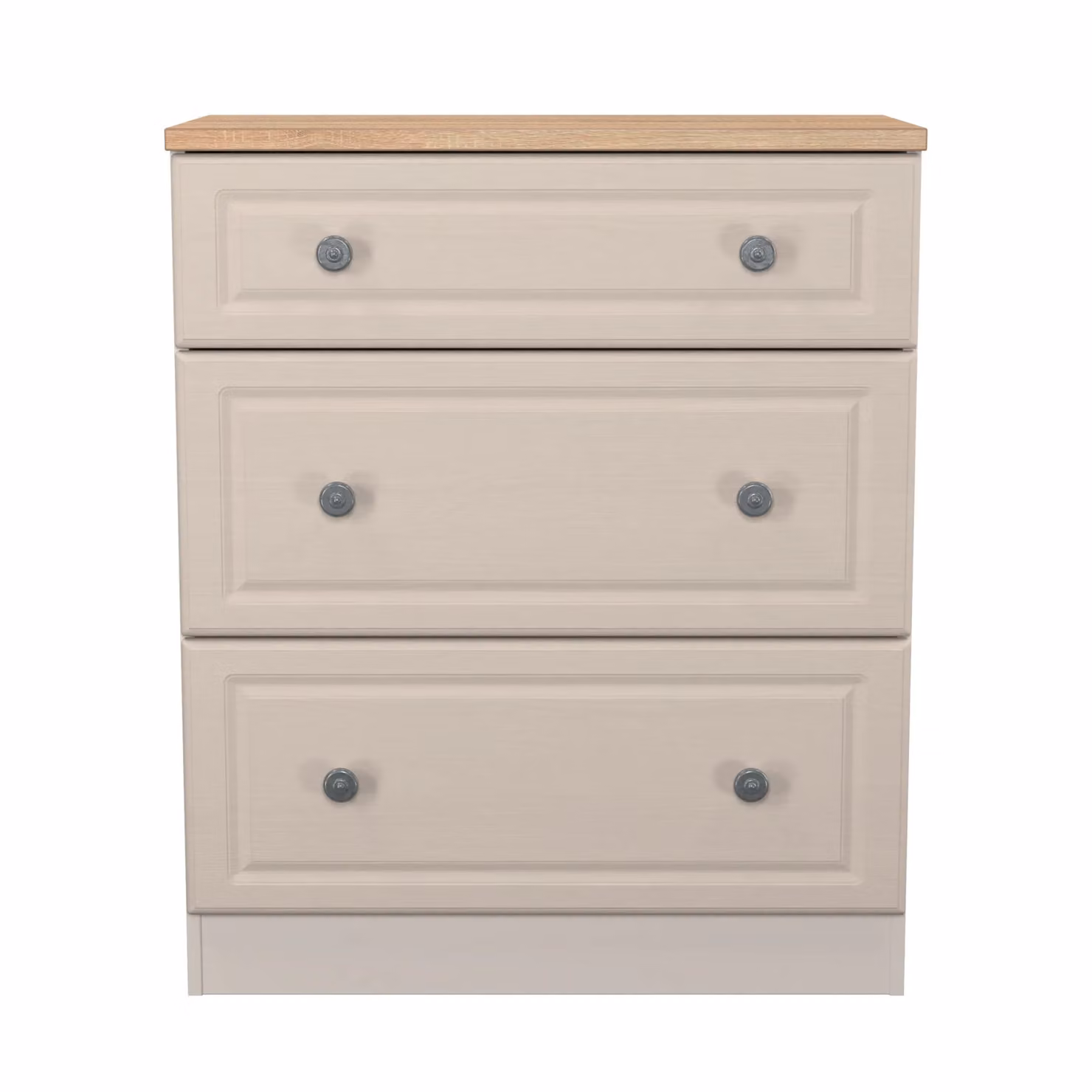 Ready Assembled 2 U Surrey 3 Drawer Deep Chest in Taupe – 2