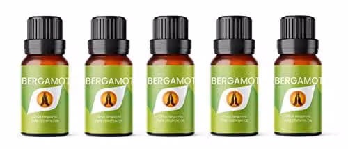 Aroma Energy Bergamot Essential Oil 50ml (5 x 10ml Bottles) 100% Pure and Natural – 1