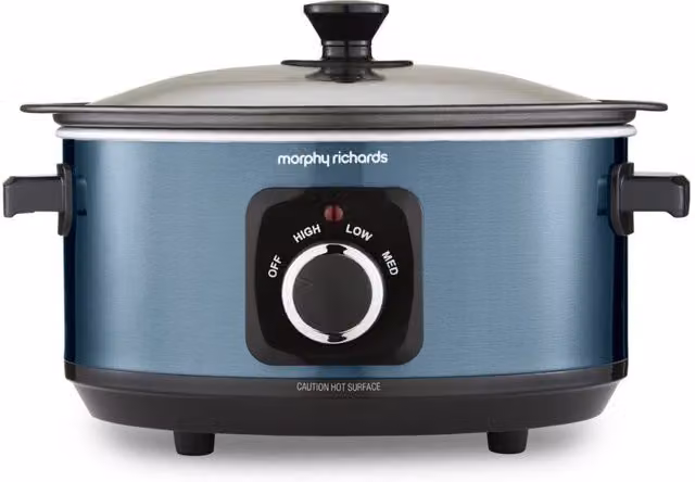 Morphy Richards Accents 3.5L Sear & Stew Slow Cooker, Blue – 5