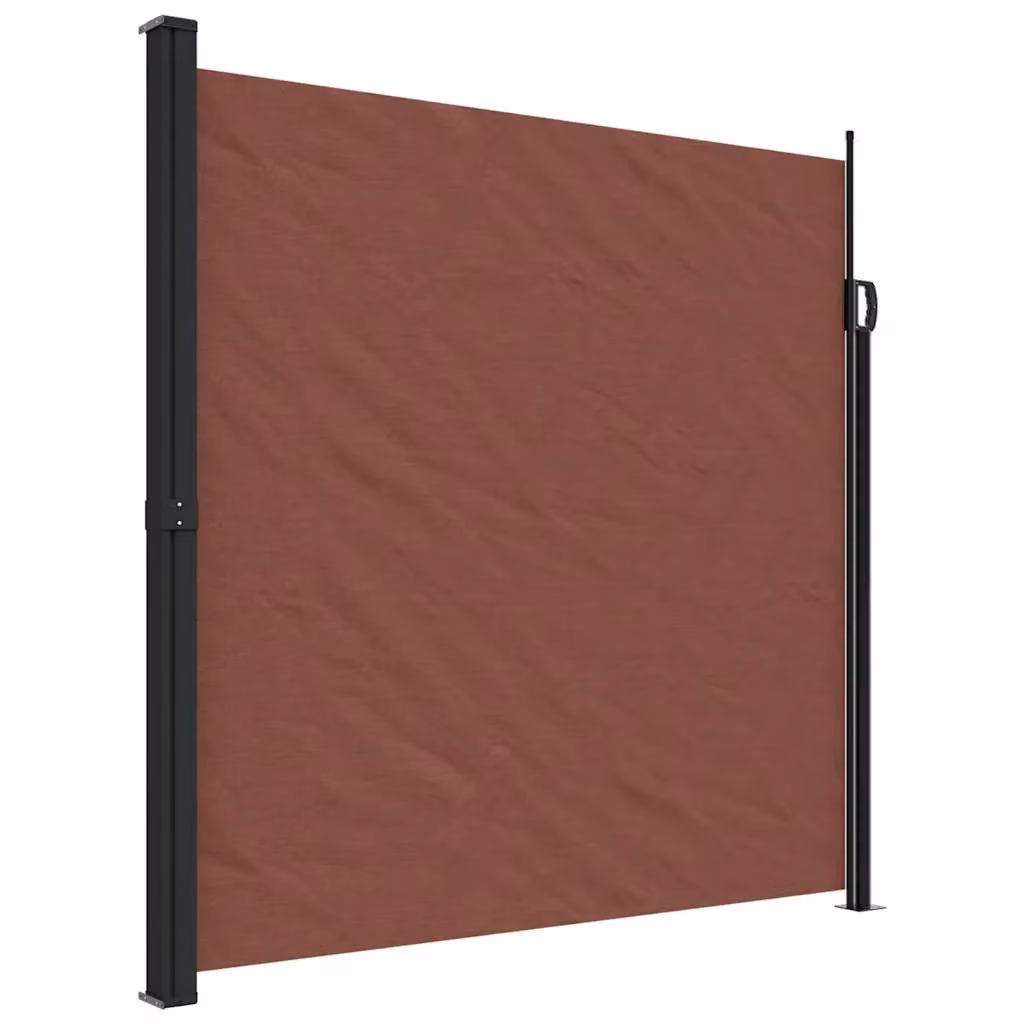 Berkfield Home Retractable Side Awning in Brown, W/D/H: 600 x 200 x 1 cm – 1