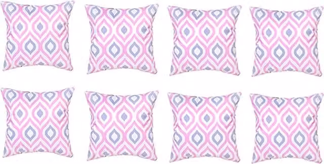 Gardenista Pink and Grey Graphic Printed Outdoor Garden Scatter Cushion