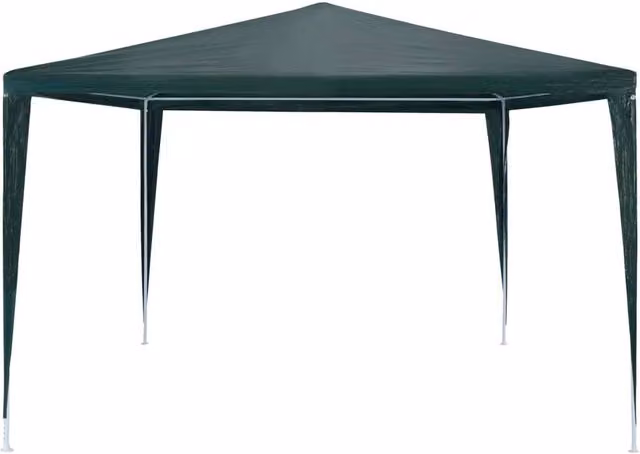 Berkfield Home Green PE Party Tent W: 300 cm, D: 300 cm, H: 200 cm