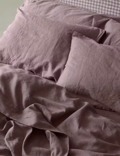 Piglet in Bed Linen Rich Purple Pillowcase Set with Envelope Closure