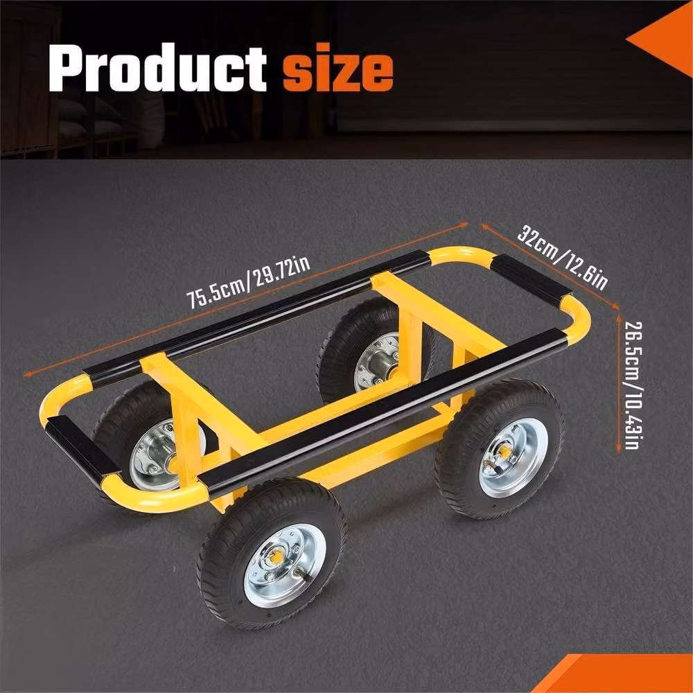 SPETLEK Dolly Trolley Removal Cart in Yellow with 540kg Load Capacity – 2