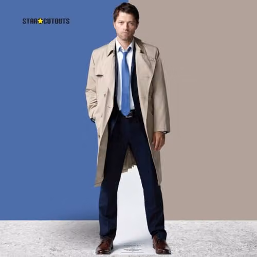 Star Cutouts SC1351 Castiel Misha Collins Lifesize Cardboard Cutout, Multicolour Supernatural Fan Decoration – 2