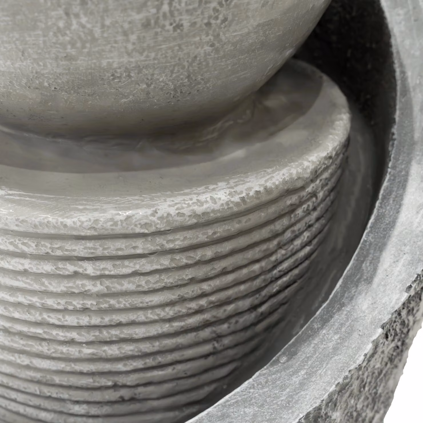 Monstershop Zen Cascade Electric Water Feature in Grey, Polyresin, W/D/H: 65.0 x 34.0 x 65.0 cm – 5