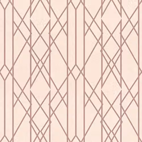 Rasch Portfolio Lattice Geometric Metallic Shimmer Wallpaper in Pink and Gold