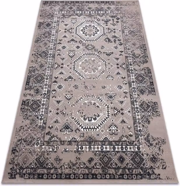 RugsX Vintage Rectangular Rug in Beige, W: 120 cm, L: 170 cm